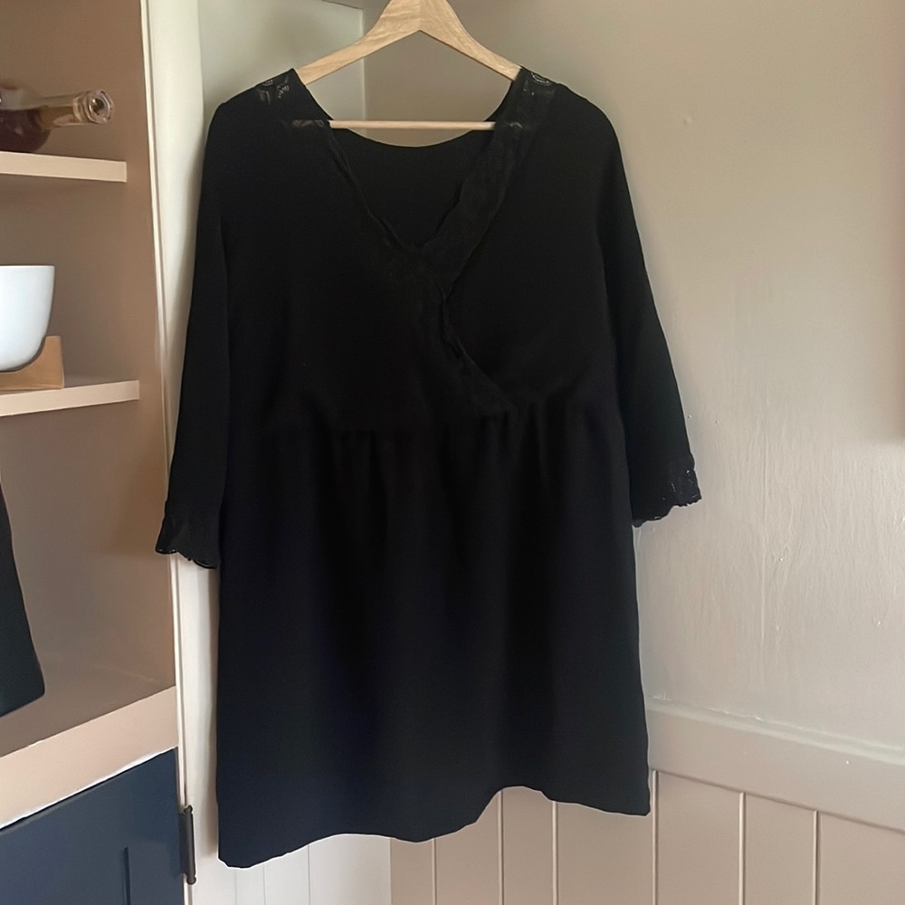 Sezane Black Dress